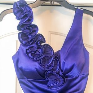 Short Purple Cocktail Dress